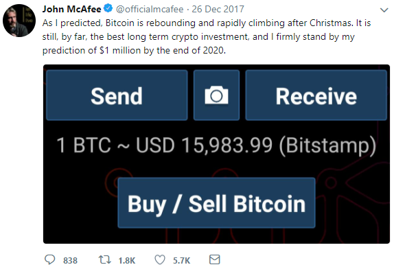 McAfee Bitcoin